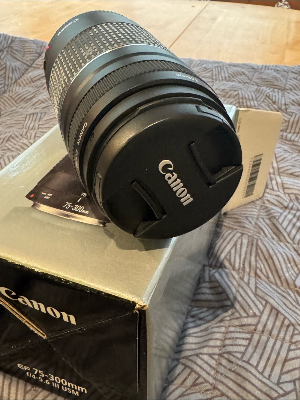 Canon EF 75-300mm f/4-5.6 III USM Lens NEW Open Box Never Used